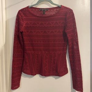 2 BCBGMAXAZRIA sheer tops XS